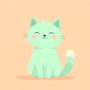 Cute cat image  screen for extension Chrome web store in OffiDocs Chromium