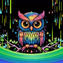 Cute Colorful Owl Live Wallpaper  screen for extension Chrome web store in OffiDocs Chromium