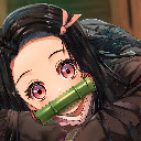 Cute Nezuko Kamado Kimetsu no Yaiba Anime Theme  screen for extension Chrome web store in OffiDocs Chromium