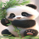 Cute panda wallpaper  screen for extension Chrome web store in OffiDocs Chromium