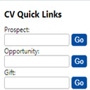 CV Quick Links  screen for extension Chrome web store in OffiDocs Chromium