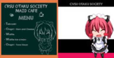 Free download CvSU Otaku Society Maidcafe Poster WIP free photo or picture to be edited with GIMP online image editor