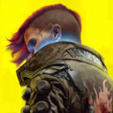 Cyberpunk 2077 Themed Homepage  screen for extension Chrome web store in OffiDocs Chromium