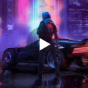 Cyberpunk Girl 4K Wallpaper  screen for extension Chrome web store in OffiDocs Chromium