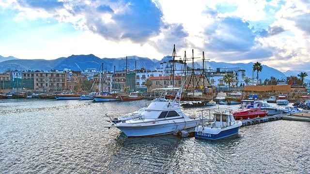 Free download cyprus kyrenia town port boat free picture to be edited with GIMP free online image editor