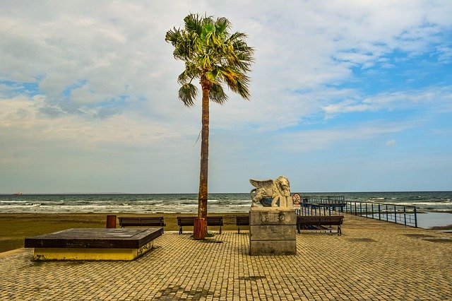 Free download Cyprus Larnaca Promenade -  free photo or picture to be edited with GIMP online image editor