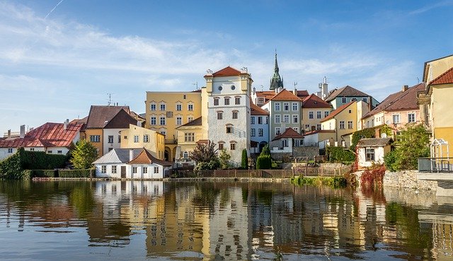 Free download czech republic building lake free picture to be edited with GIMP free online image editor