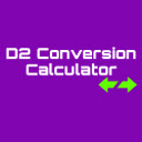 D2 Conversion Calculator  screen for extension Chrome web store in OffiDocs Chromium
