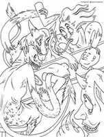 Free download Daemons Making Human free photo or picture to be edited with GIMP online image editor