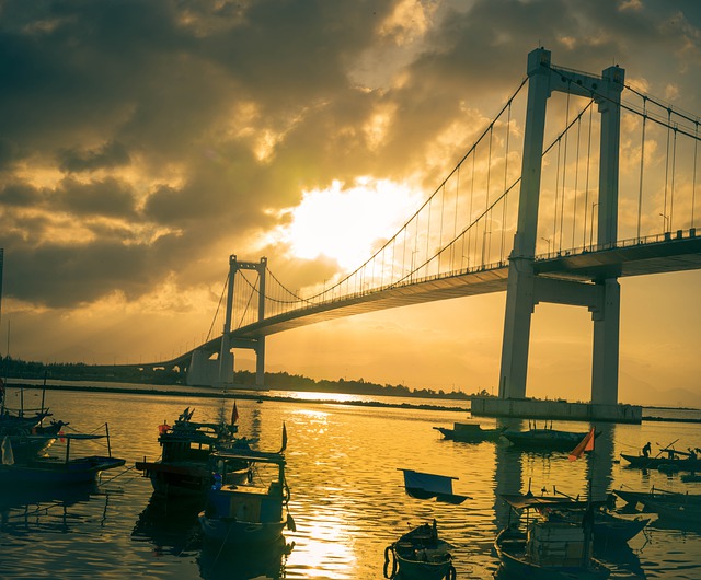 Free download da nang city landscape bridge city free picture to be edited with GIMP free online image editor