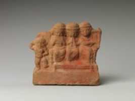 Free download Dancing Bes alongside seated trio: a singer (?), a figure playing a double-pipe, and another playing a lyre with a plectrum free photo or picture to be edited with GIMP online image editor