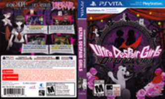 Free download Danganronpa Another Episode: Ultra Despair Girls Vita Box Art free photo or picture to be edited with GIMP online image editor