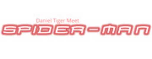 Free download Daniel Tiger Meet Spider Man Logo free photo or picture to be edited with GIMP online image editor