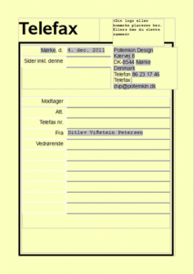 Download grátis Dansk fax-forside DOC, XLS ou modelo PPT grátis para ser editado com LibreOffice online ou OpenOffice Desktop online