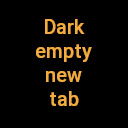 Dark Empty New Tab  screen for extension Chrome web store in OffiDocs Chromium