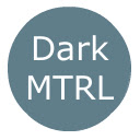 DarkMTRL Chrome Theme  screen for extension Chrome web store in OffiDocs Chromium