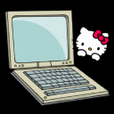 Dark Pink Hello Kitty  screen for extension Chrome web store in OffiDocs Chromium