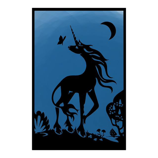 Free download Dark Unicorn Tarot free illustration to be edited with GIMP online image editor