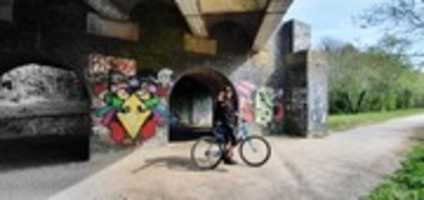 Free picture DASQ (Musical Artist) Bicycle UK Rugby Warwickshire April 2020 Techno Graffiti Nature Art DASQ DJ Producer Romanian in UK 2020 Andrei Davidescu Andrei DJ Producator to be edited by GIMP online free image editor by OffiDocs