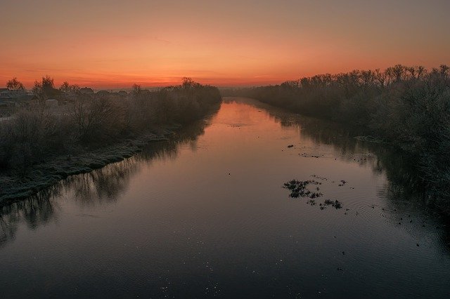 دانلود رایگان Dawn River Don - عکس یا تصویر رایگان رایگان برای ویرایش با ویرایشگر تصویر آنلاین GIMP