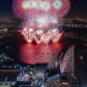Dazzling Fireworks  screen for extension Chrome web store in OffiDocs Chromium