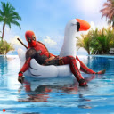 Deadpool Swimming Pool Live Wallpaper New Tab  screen for extension Chrome web store in OffiDocs Chromium