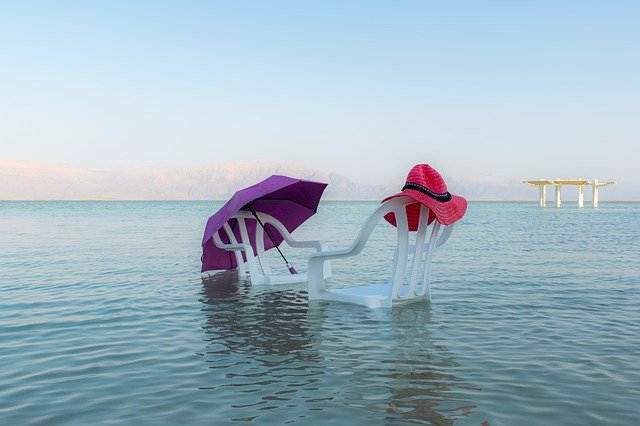 Free picture Dead Sea Chairs Water -  to be edited by GIMP free image editor by OffiDocs