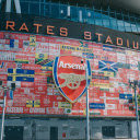 Decorated Wall of Emirates Stadium  screen for extension Chrome web store in OffiDocs Chromium