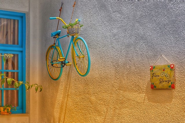 Free download decoration bicycle naxos greece free picture to be edited with GIMP free online image editor