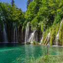 Deep waterfalls and lakes  screen for extension Chrome web store in OffiDocs Chromium