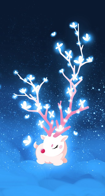 Free download deer butterflies antlers dream free picture to be edited with GIMP free online image editor