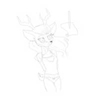 Free download Deer Lineart free photo or picture to be edited with GIMP online image editor