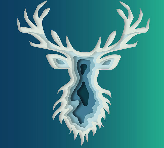Free download Deer Paper Cut Winter - Free vector graphic on Pixabay free illustration to be edited with GIMP free online image editor