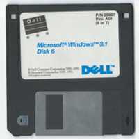 Free download DELL Windows 3.1 Diskette Label free photo or picture to be edited with GIMP online image editor