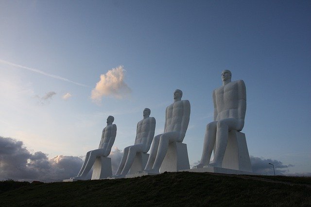 Free download Denmark Esbjerg The Man On Sea -  free photo or picture to be edited with GIMP online image editor