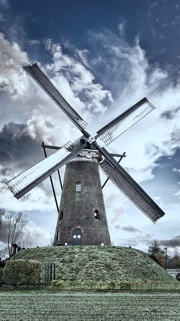 Free download de roosdonck nuenen windmill free picture to be edited with GIMP free online image editor