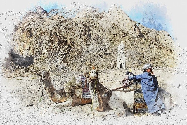 Free download Desert Bedouin Young -  free illustration to be edited with GIMP free online image editor