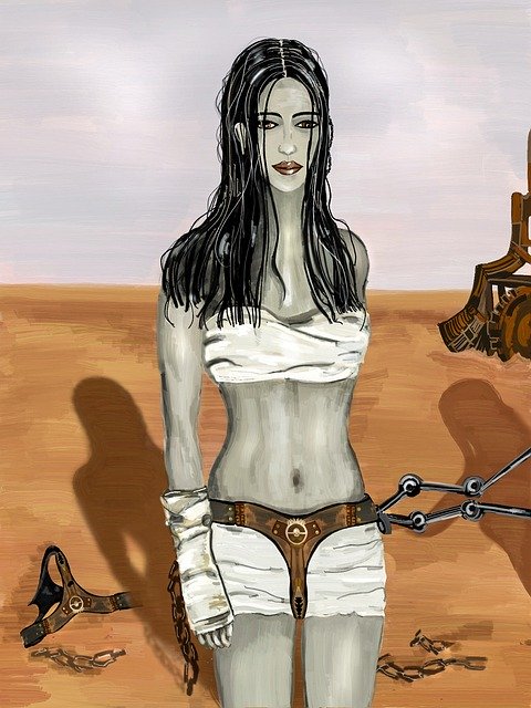 Muat turun percuma Desert Captive Charity Belt - ilustrasi percuma untuk diedit dengan editor imej dalam talian percuma GIMP