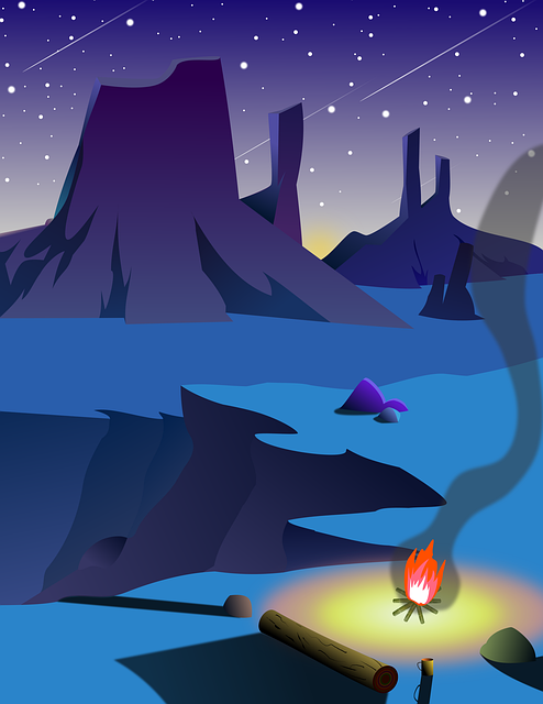 Free download Desert Night -  free illustration to be edited with GIMP free online image editor