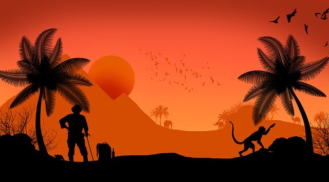 Free download Desert Palma Elephant -  free illustration to be edited with GIMP free online image editor