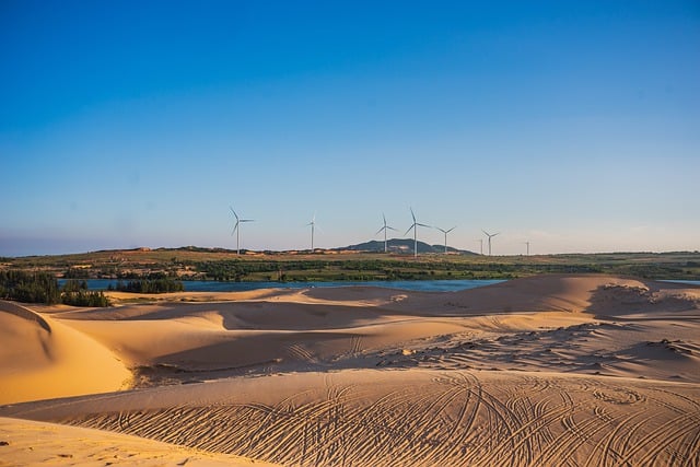 Téléchargement gratuit d'une image gratuite de sable du désert, eau, ciel, soleil du Vietnam, à modifier avec l'éditeur d'images en ligne gratuit GIMP