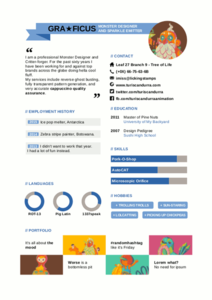 Free download Designers CV DOC, XLS or PPT template free to be edited with LibreOffice online or OpenOffice Desktop online