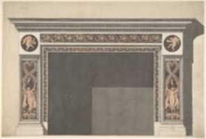 Free download Design for a Chimney Piece in the Pompeian Style free photo or picture to be edited with GIMP online image editor