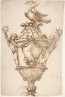 Free download Design for a Covered Vase with the Arms of the Aldobrandini and Pamphilj Families free photo or picture to be edited with GIMP online image editor