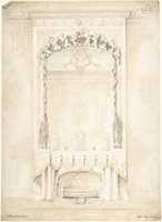 Free download Design for a Fireplace and Mirror free photo or picture to be edited with GIMP online image editor