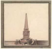 Free download Design for a fountain with an obelisk free photo or picture to be edited with GIMP online image editor