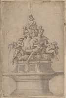 Free download Design for a Fountain with Rivergods and Nymphs. free photo or picture to be edited with GIMP online image editor