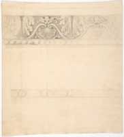 Free download Design for a Frieze with Acanthus and Shell free photo or picture to be edited with GIMP online image editor