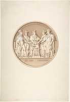 Free download Design for a Medal Commemorating the Treaty of Paris, 1814 free photo or picture to be edited with GIMP online image editor