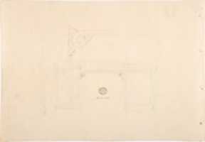 Free download Design for a Mirrored Sideboard with Turned Legs Rocaille Ornament (Verso: Sketch for a Desk) free photo or picture to be edited with GIMP online image editor